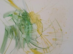 visage dans galaxie